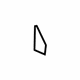 GM 25973036 Door Shell, Titanium, Rear Passenger Side