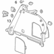 GM 23320889 Lower Quarter Trim, Black, Rear Driver Side