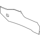 GM 84265938 Side Trim, Black, Front Driver Side