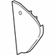 GM 42686889 Side Cover, Black, Passenger Side
