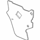 GM 22996152 Water Deflector, Inner