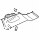 GM 84551371 Upper Quarter Trim, Black, Rear Passenger Side