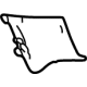 GM 42679988 Rear Shroud Rear Cover, Jet Black, Driver Side