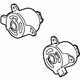 GM 20757662 Fan Motor, Passenger Side