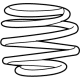 GM 84642079 Coil Spring, Front