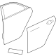 GM 84961060 Door Shell, Rear Driver Side