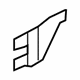 GM 20979049 Front Extension, Passenger Side