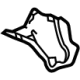 GM 84598186 Crossmember Extension, Driver Side