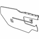 GM 84053790 Extension Panel, Black, Front Passenger Side