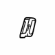GM 23437383 Seat Belt Guide, Jet Black, Passenger Side