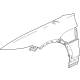 GM 85596022 Fender, Front Driver Side