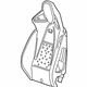 GM 13488015 Seat Back Pad, Front