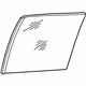 GM 15989988 Door Glass, Black, Passenger Side