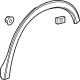 GM 85109286 Wheel Opening Molding, Black, Rear Driver Side