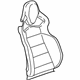 GM 22997072 Seat Back Cover, Brownstone, Front