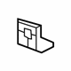 GM 94516060 Rear Body Panel Lower Bracket
