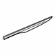 GM 84514985 Insert Strip, Black, Rear Driver Side