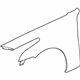 GM 84034559 Fender, Front Driver Side