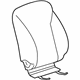 GM 22871938 Seat Back Cover, Titanium, Front